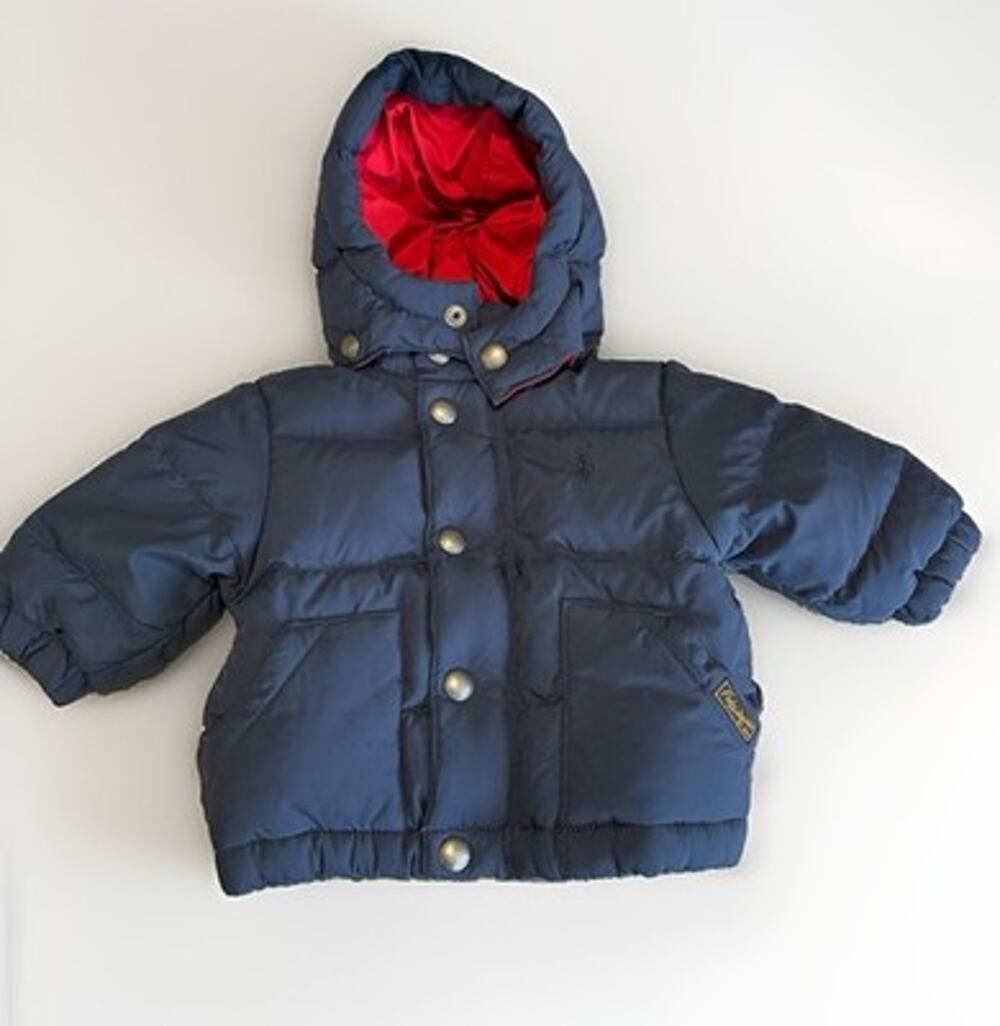 Polo Ralph Lauren Baby Infant 6mos Hooded Puffer Down Jacket Coat - Navy